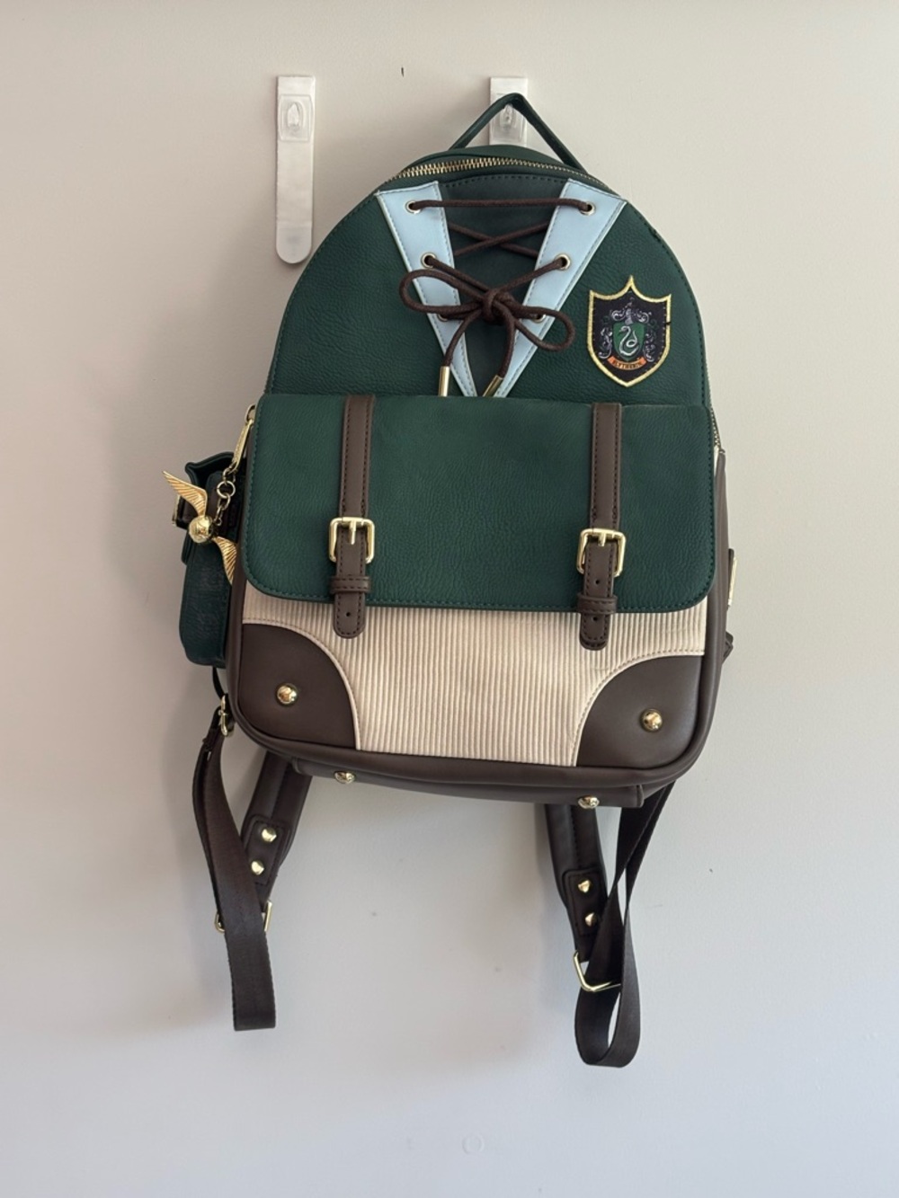 Loungefly Harry Potter Slytherin Quidditch Backpack